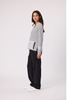 ANNEX TOP - black stri
